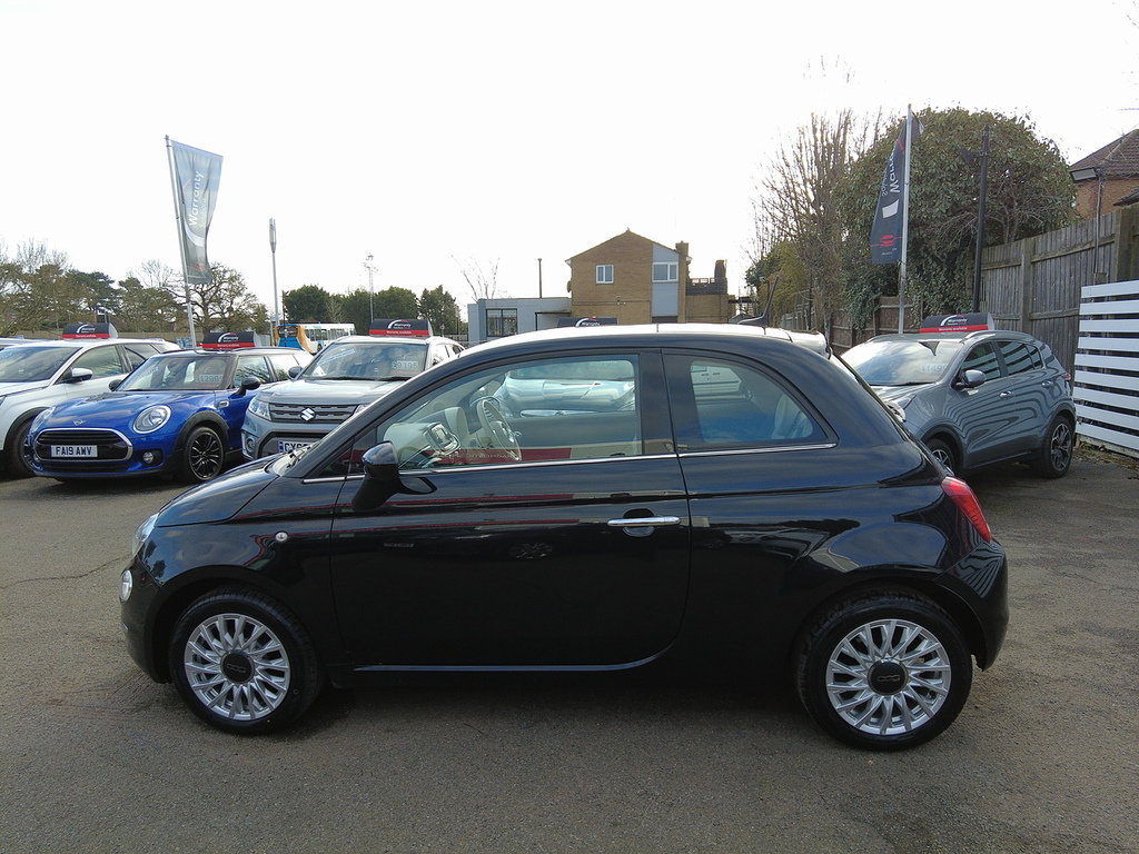 Fiat 500 Lounge Black #6