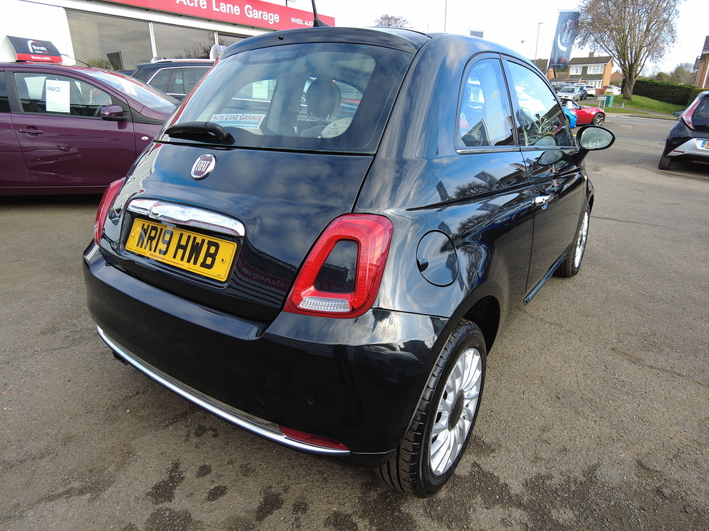 Fiat 500 Lounge Black #3