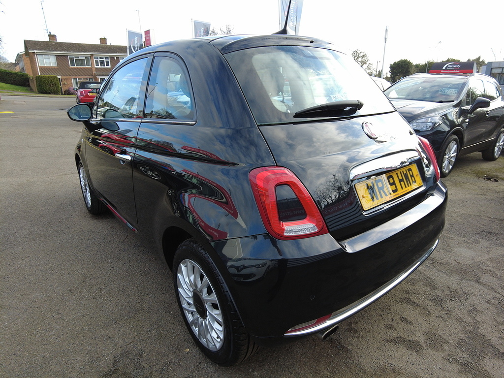 Fiat 500 Lounge Black #5