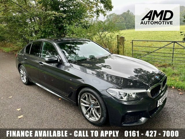 BMW 5 Series 2.0 520D Mht M Sport Saloon Hybrid Black