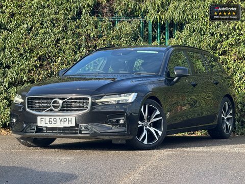 Volvo V60 D4 R-design Estate FL69YPH Black #2