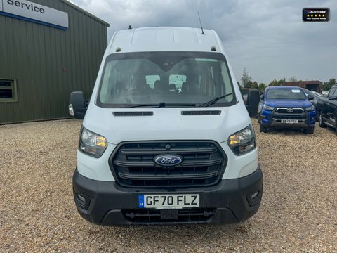 Ford Transit Custom Minibus Xlwb L4h3 GF70FLZ White #4