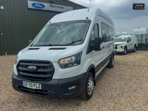 Ford Transit Custom Minibus Xlwb L4h3 GF70FLZ White #3