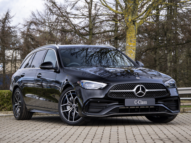 Mercedes-Benz C Class C200 Amg Line Premium Pan Roof 9G-tronic Black