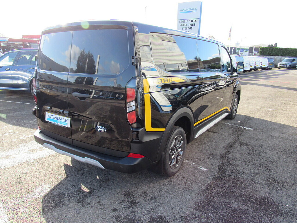 Ford Transit Custom 320 Ecoblue Trail 150 Bhp L2 Lwb Black Euro 6 150 CE75YMZ Black #6