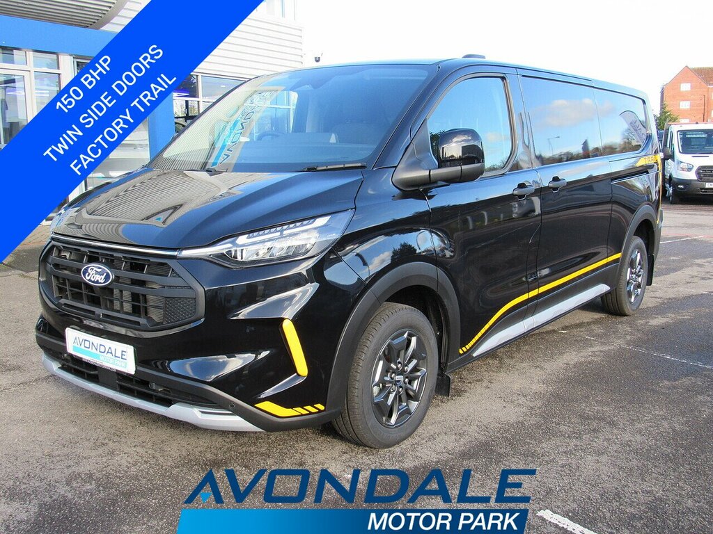 Ford Transit Custom 320 Ecoblue Trail 150 Bhp L2 Lwb Black Euro 6 150 Black
