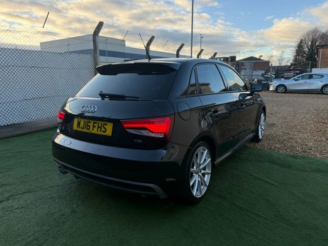 Audi A1 1.6 Tdi S Line Sportback Euro 6 WJ16FHS Black #3