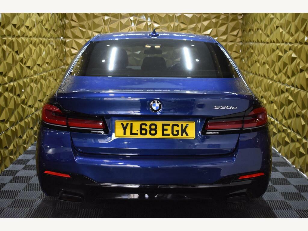 BMW 5 Series 2.0 530E 9.2Kwh M Sport Euro 6 S S YL68EGK Blue #5