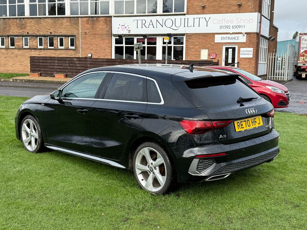 Audi A3 1.0 Tfsi 30 S Line Sportback S Tronic E Black #4