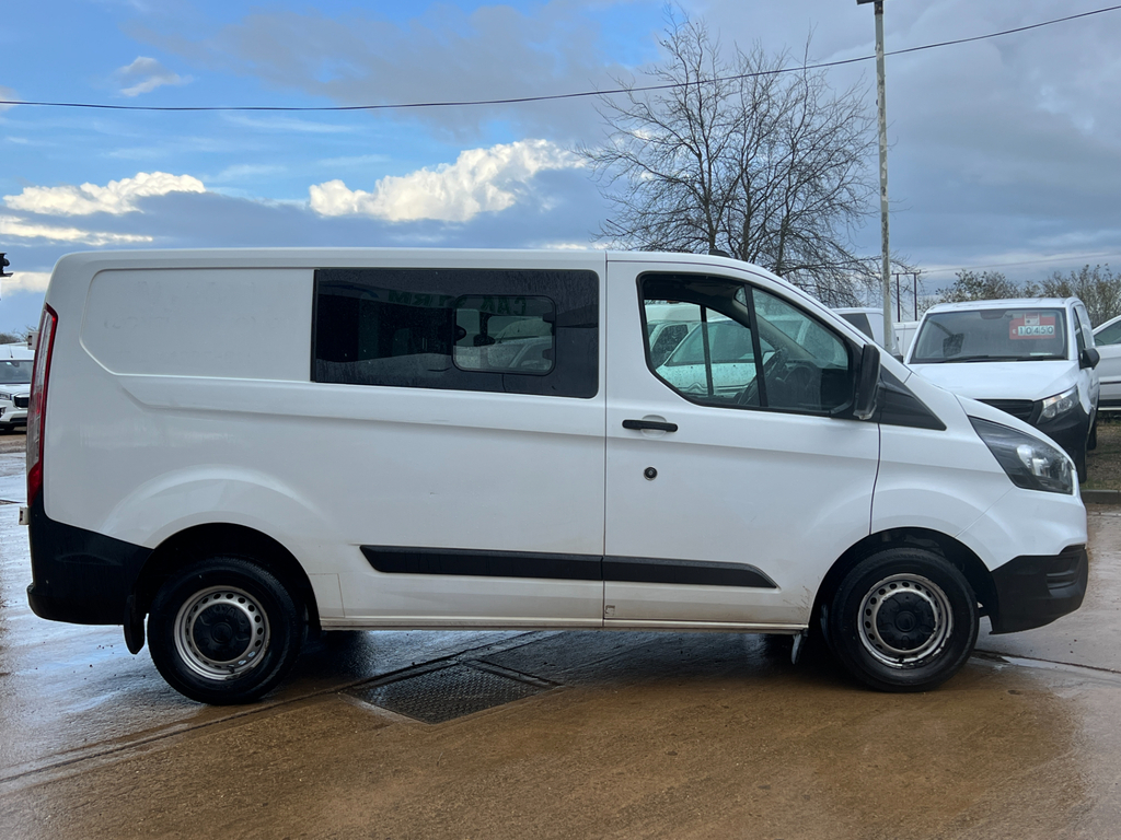 Ford Transit Custom 2.0 300 Ecoblue Leader Crew Van Double Cab Die CE20ZZS White #2