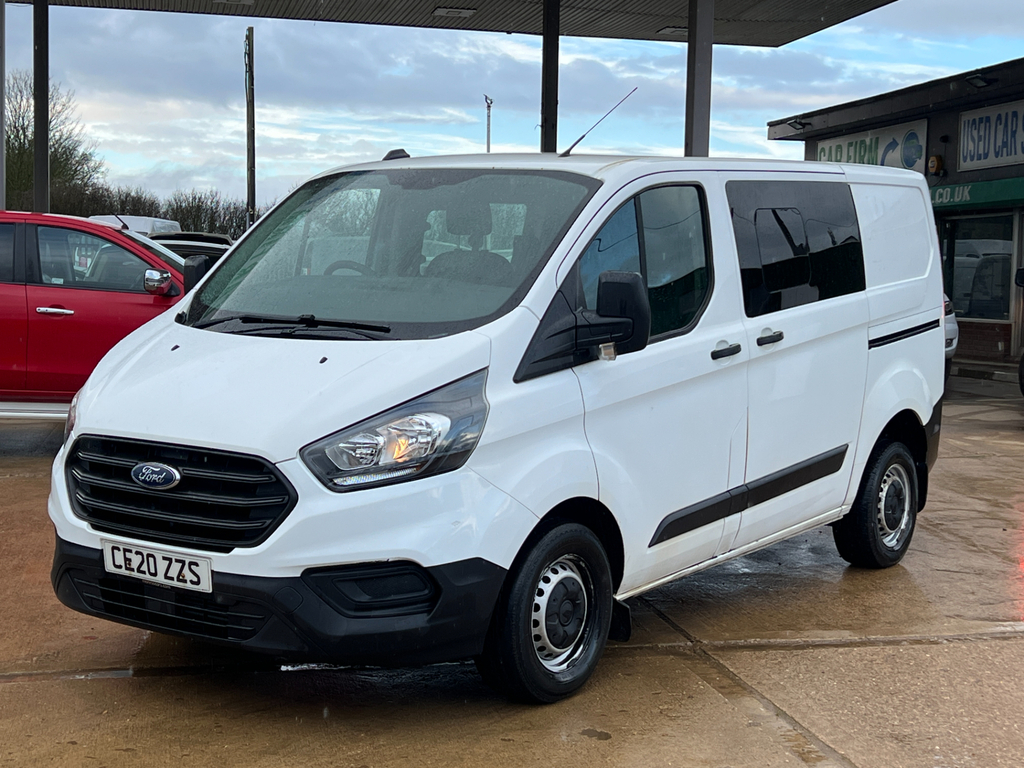 Ford Transit Custom 2.0 300 Ecoblue Leader Crew Van Double Cab Die CE20ZZS White #5