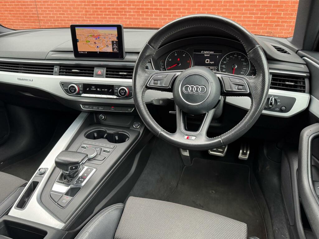 Audi A4 2.0 Tdi S Line S Tronic Quattro Euro 6 Ss Black #3