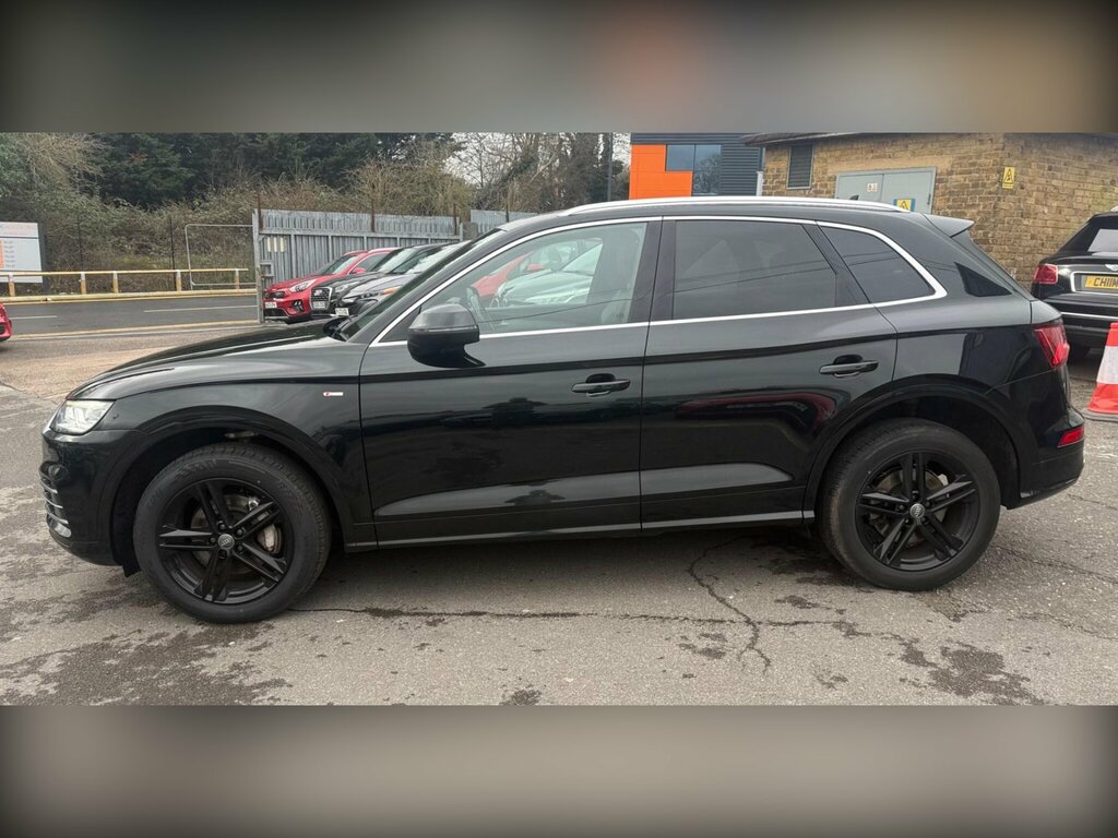 Audi Q5 2.0 Tdi S Line S Tronic Quattro Euro 6 Ss MA17LCG Black #5