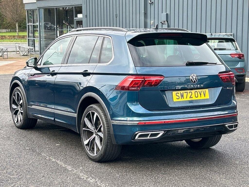 Volkswagen Tiguan 2.0 Tdi R-line Suv Dsg 4Motion Euro 6 SW72OYV Blue #3