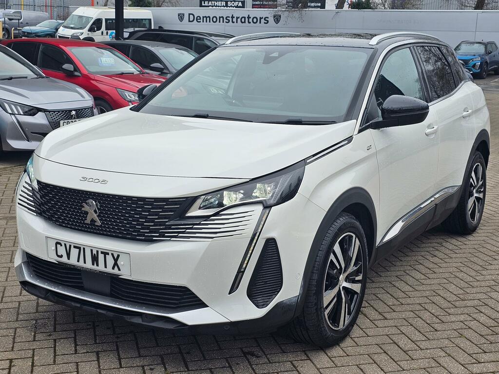 Peugeot 3008 1.2 Puretech Gt Suv Euro 6 Ss CV71WTX White #2