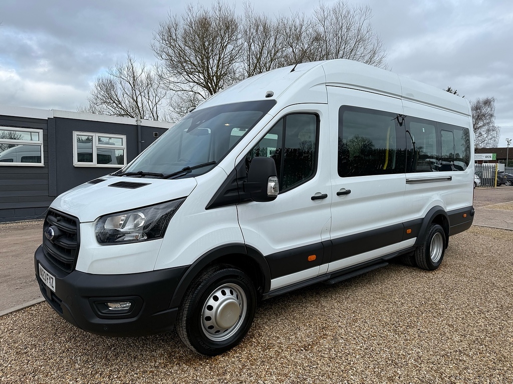 Ford Transit Custom 460 2.0 Ecoblue Leader L4 Xlwb 17 Seater Minibus - WN23FYZ White #2