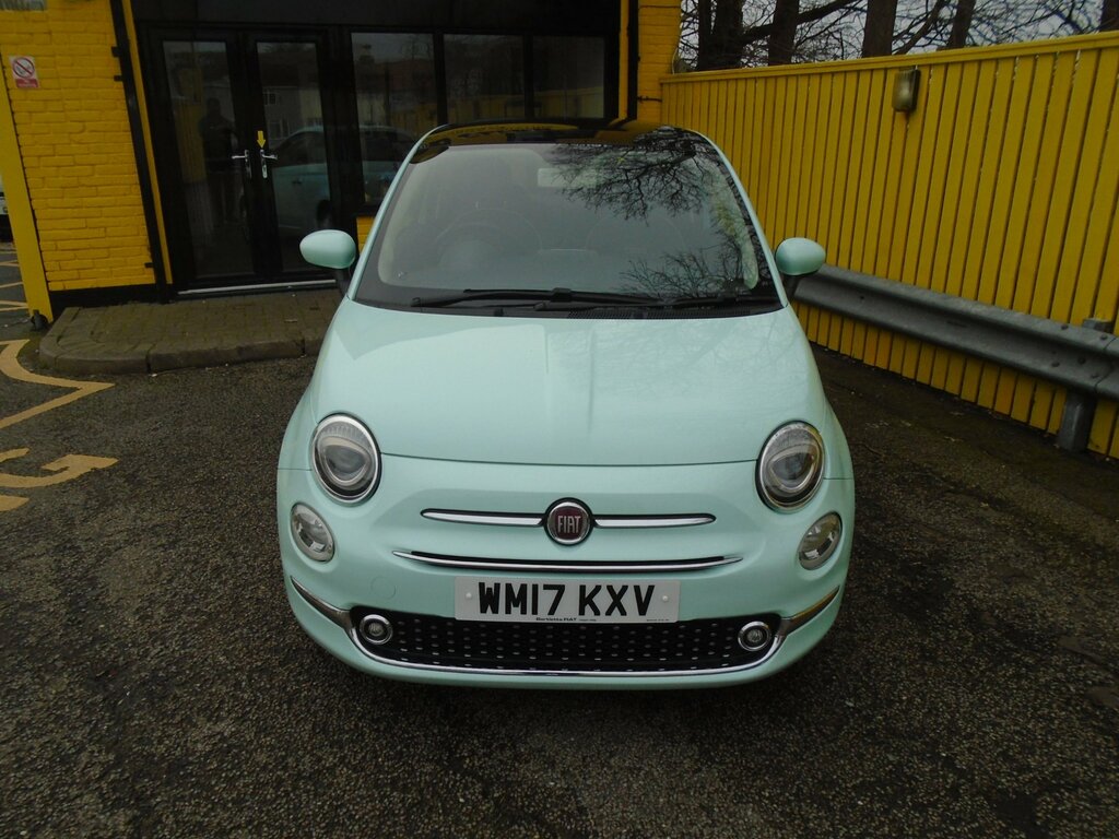 Fiat 500 1.2 Lounge Hatchback Euro 6 Ss WM17KXV Green #2