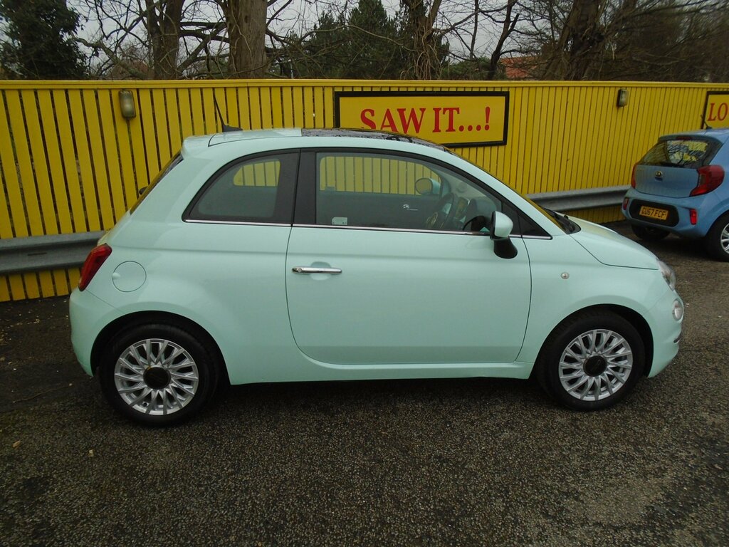 Fiat 500 1.2 Lounge Hatchback Euro 6 Ss WM17KXV Green #5