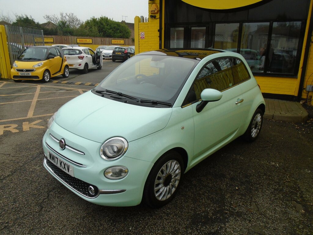 Fiat 500 1.2 Lounge Hatchback Euro 6 Ss WM17KXV Green #4