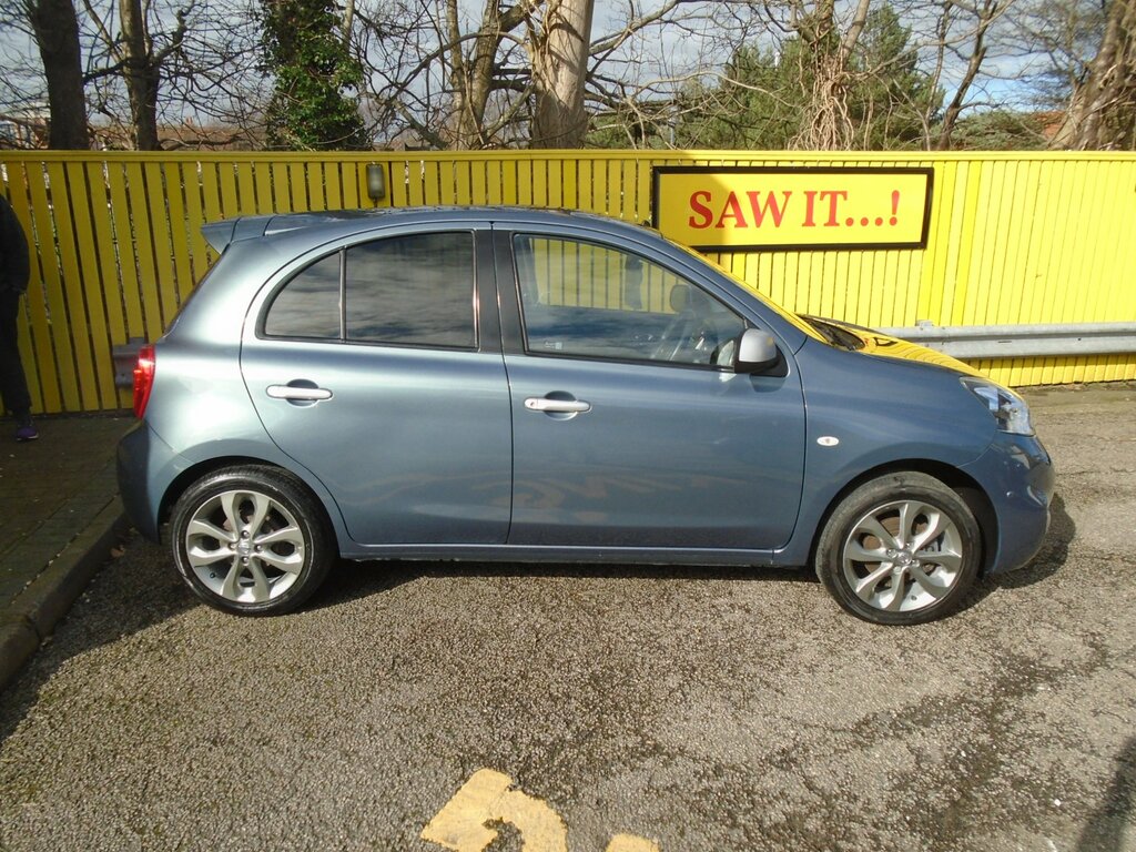 Nissan Micra 1.2 N-tec Hatchback Euro 6 80 P LP66FOU Grey #5