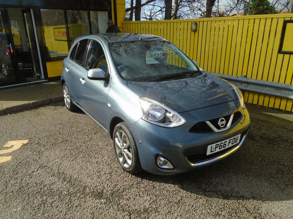 Nissan Micra 1.2 N-tec Hatchback Euro 6 80 P LP66FOU Grey #2