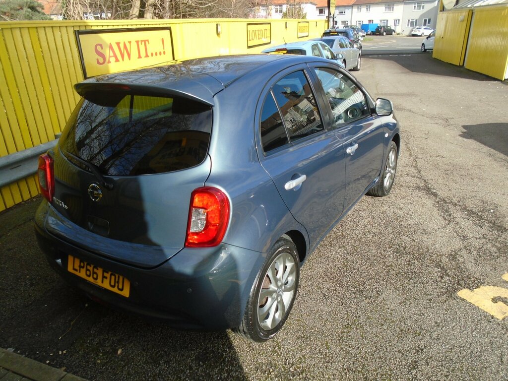 Nissan Micra 1.2 N-tec Hatchback Euro 6 80 P LP66FOU Grey #4