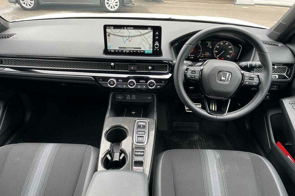 Honda Civic 2.0 Ehev Sport Cvt White #4