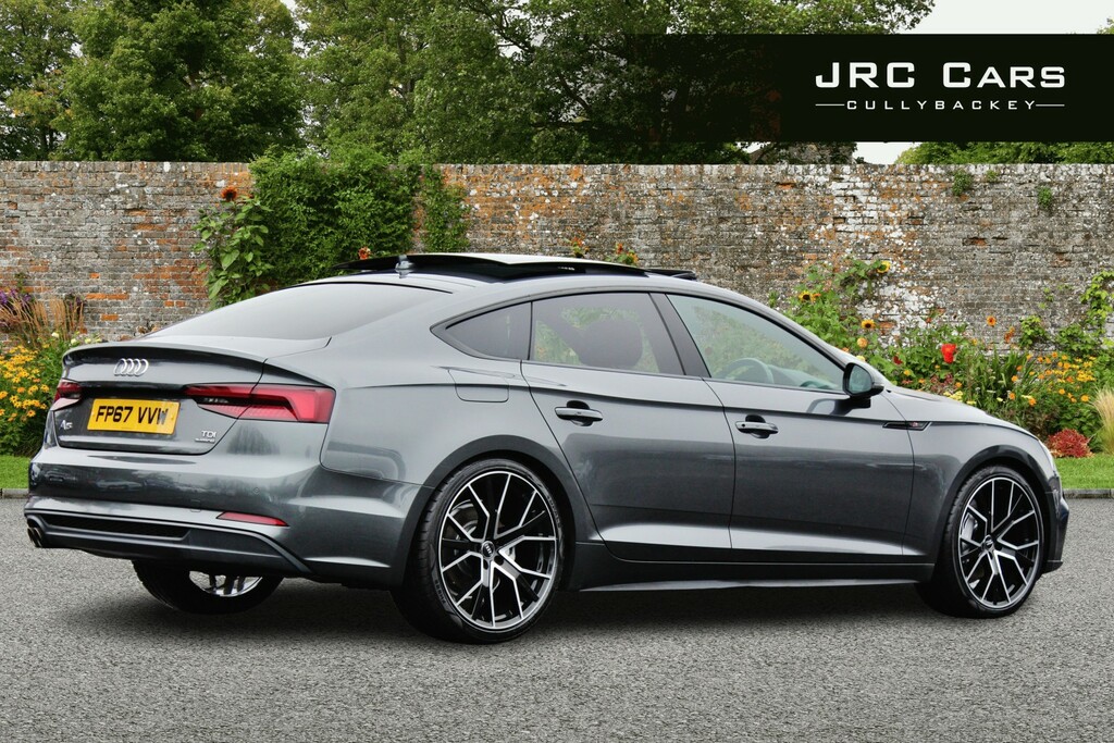 Audi A5 Hatchback 2.0 Tdi S Line 2017 FP67VVW Grey #3