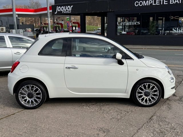 Fiat 500 Hatchback YL21MKE White #4