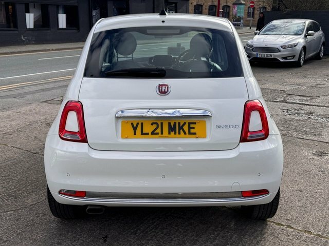 Fiat 500 Hatchback YL21MKE White #6