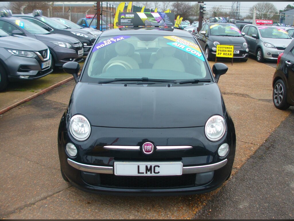 Fiat 500 1.2 Lounge Hatchback Euro 6 Ss SD14OVE Black #2