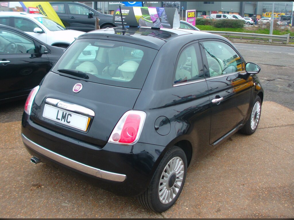 Fiat 500 1.2 Lounge Hatchback Euro 6 Ss SD14OVE Black #6