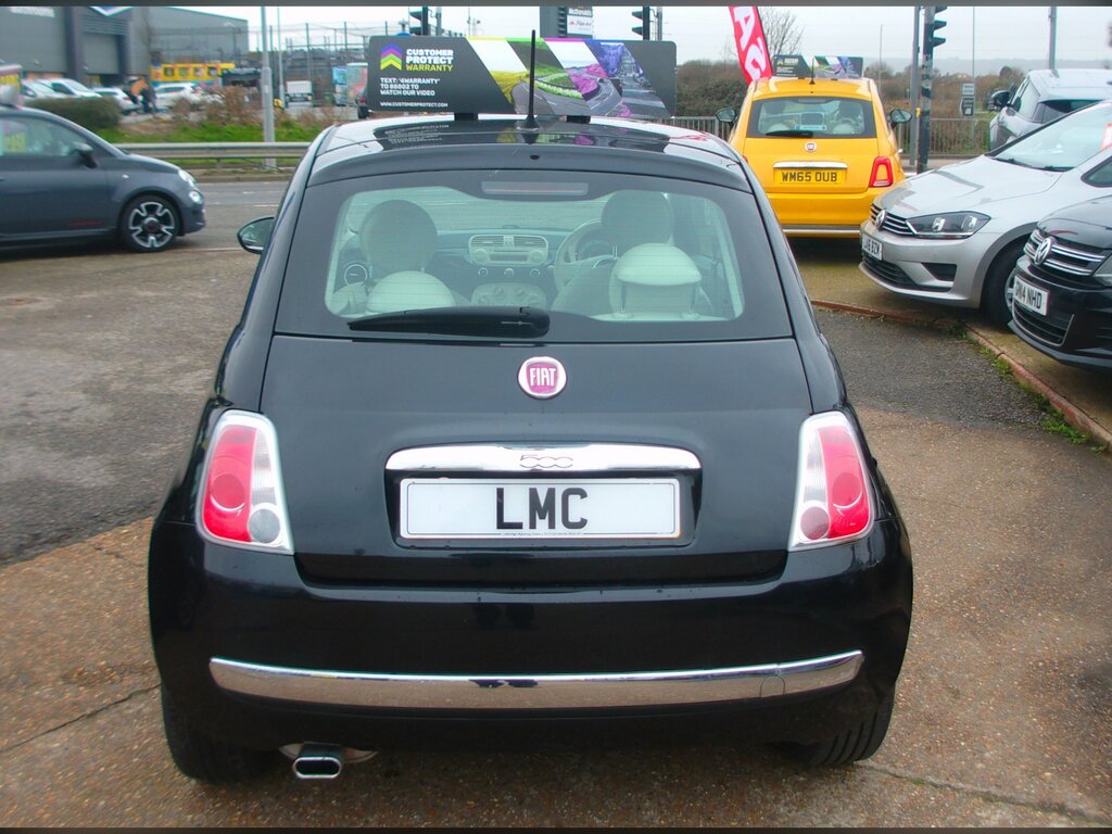 Fiat 500 1.2 Lounge Hatchback Euro 6 Ss SD14OVE Black #5