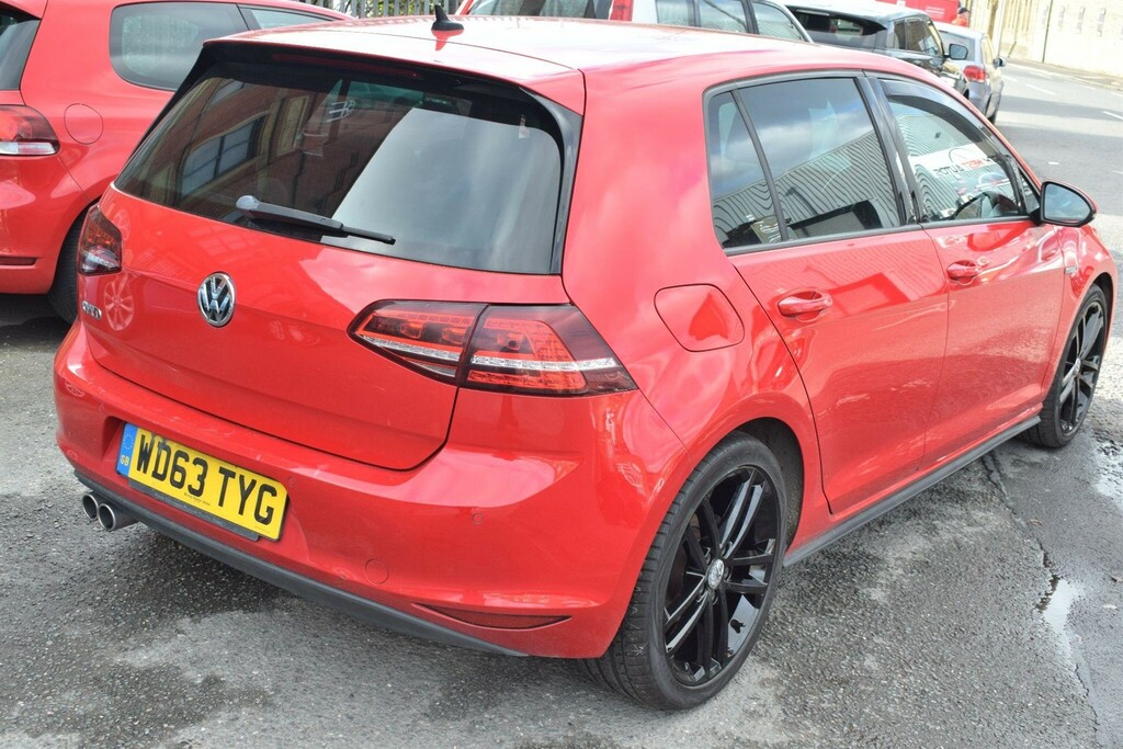 Volkswagen Golf 2.0 Tdi Bluemotion Tech Gtd Euro 6 Ss WD63TYG Red #2