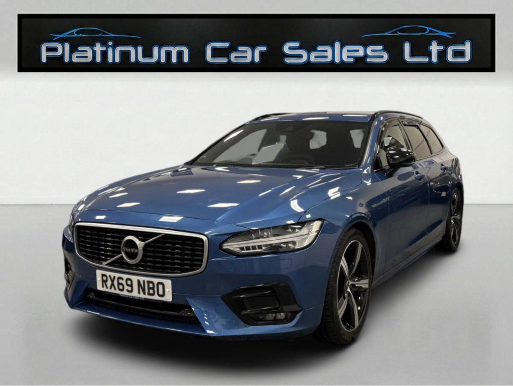 Volvo V90 D4 R-design Plus RX69NBO Blue #3