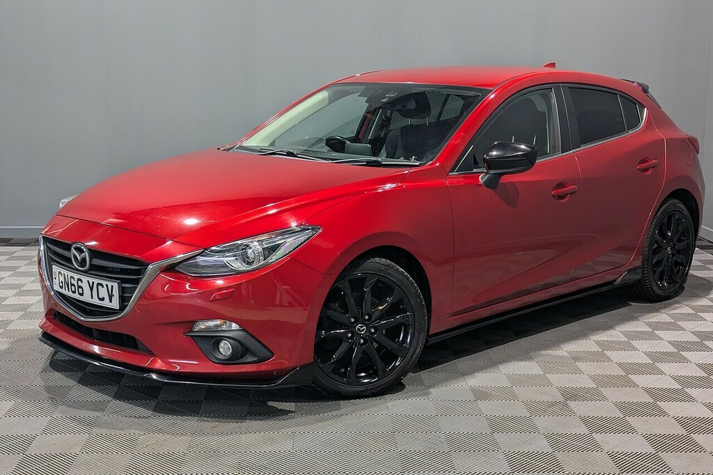 Mazda 3 2.0 Skyactiv-g Sport Black Hatchback Ma GN66YCV Red #6