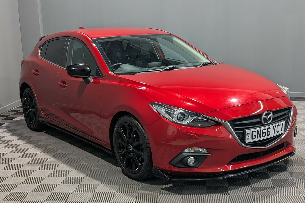 Mazda 3 2.0 Skyactiv-g Sport Black Hatchback Ma GN66YCV Red #4