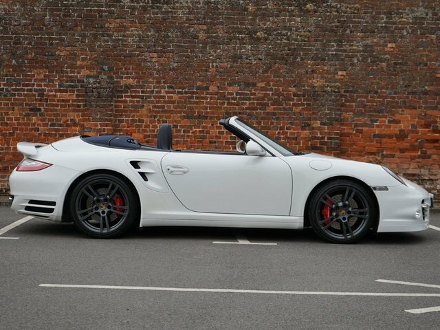 Porsche 911 3.8 997 Turbo Cabriolet Pdk Awd 268 G White #5