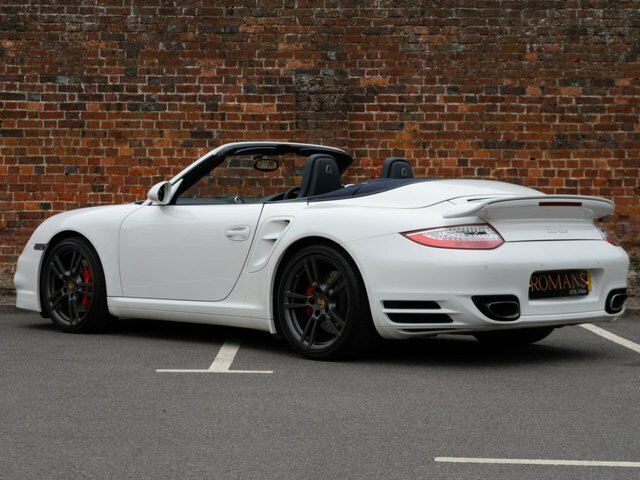 Porsche 911 3.8 997 Turbo Cabriolet Pdk Awd 268 G White #3
