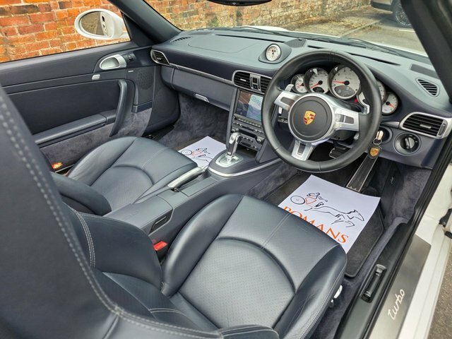 Porsche 911 3.8 997 Turbo Cabriolet Pdk Awd 268 G White #4