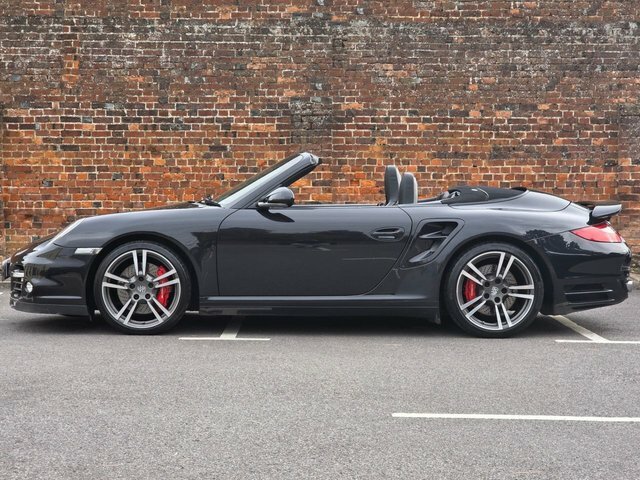 Porsche 911 3.8 997 Turbo Cabriolet Pdk Awd 268 G Black #2