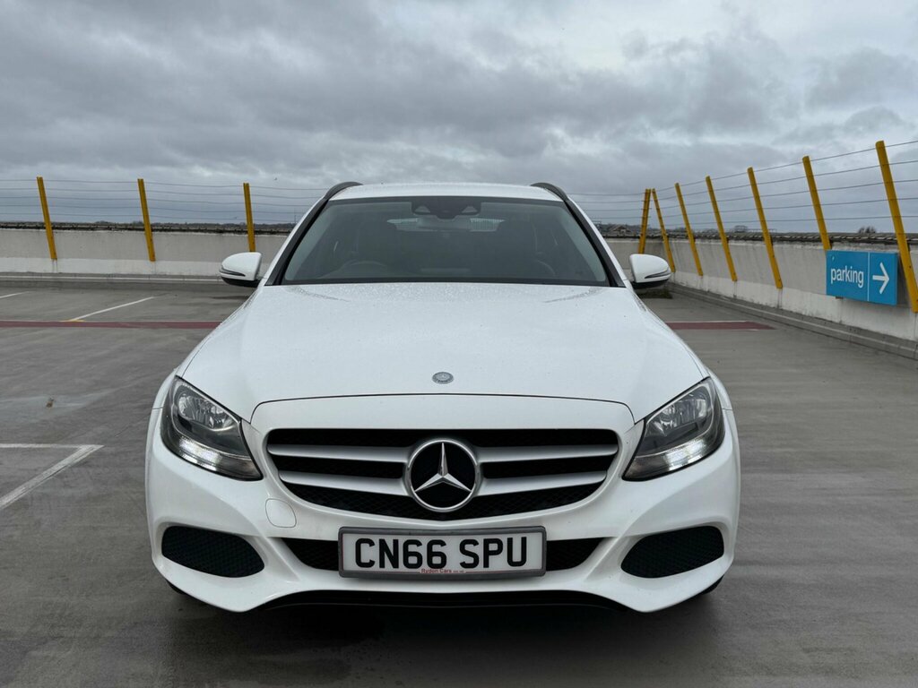 Mercedes-Benz C Class 1.6 C200d Se Euro 6 Ss CN66SPU White #2