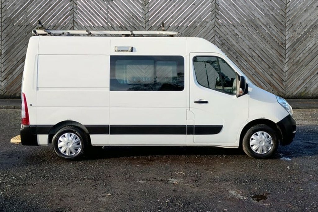 Vauxhall Movano L2 H2 Crew Van With Integrated Mess Unit With Air BD68MVL White #4