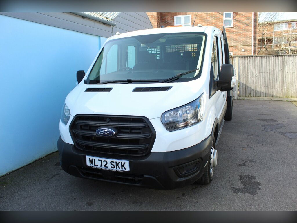 Ford Transit Custom 350 Leader 2.0 Ecoblue 130 7 Seat Dcab Tipper Air ML72SKK White #4