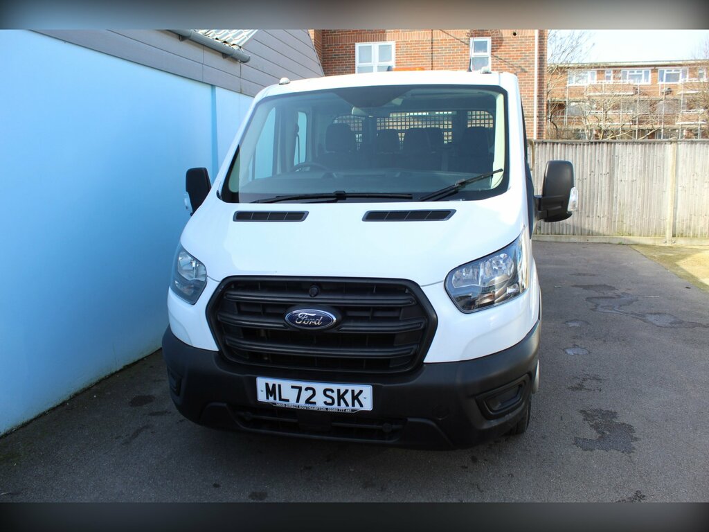 Ford Transit Custom 350 Leader 2.0 Ecoblue 130 7 Seat Dcab Tipper Air ML72SKK White #3