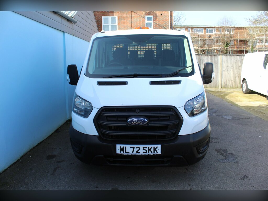 Ford Transit Custom 350 Leader 2.0 Ecoblue 130 7 Seat Dcab Tipper Air ML72SKK White #2