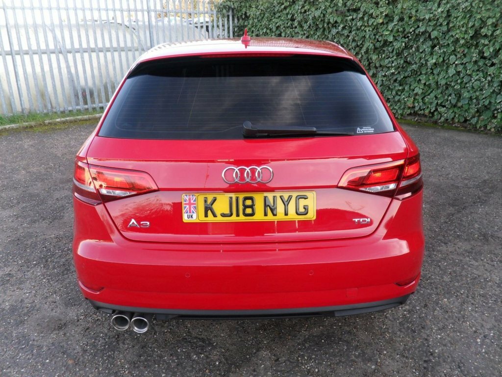 Audi A3 2.0 Tdi Se Technik Sportback Eur KJ18NYG Red #3