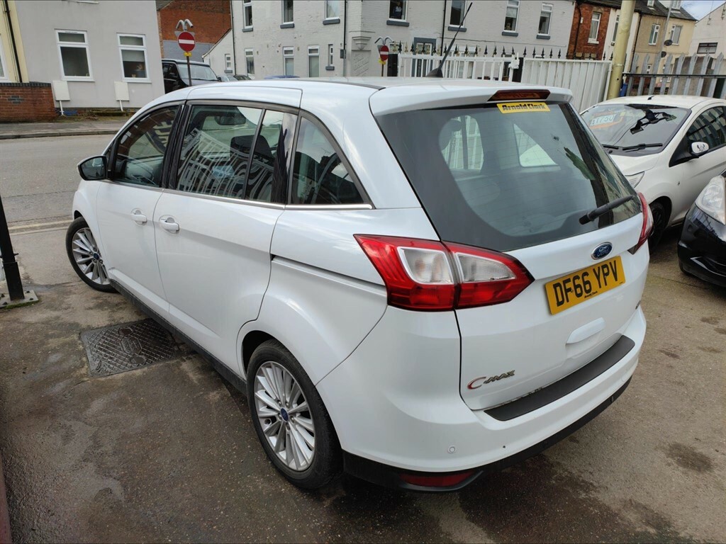 Ford Grand C-Max 1.0T Ecoboost Titanium Euro 6 Ss White #4