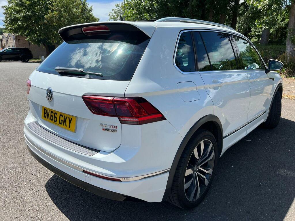 Volkswagen Tiguan 2.0 Tdi Bluemotion Tech R-line Dsg 4Motion Euro 6 White #6