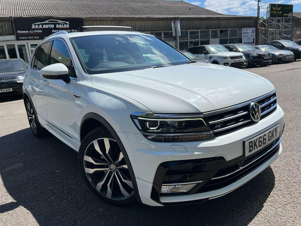 Volkswagen Tiguan 2.0 Tdi Bluemotion Tech R-line Dsg 4Motion Euro 6 White #3